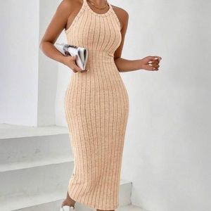 Casual beige dress